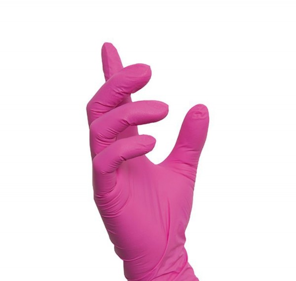 Handschuhe Nitril Candy Wave ultrapink, Größe XS